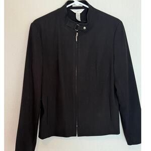Women's Outfit JPR Black Zip Up Unique Top Button Jacket Blazer Size 10